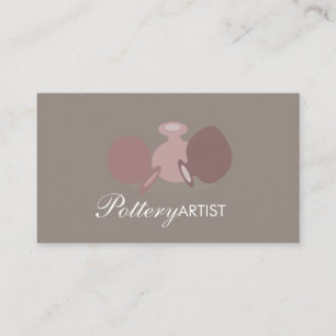Töpferei Künstler Vase Gefäße Logo Visitenkarte