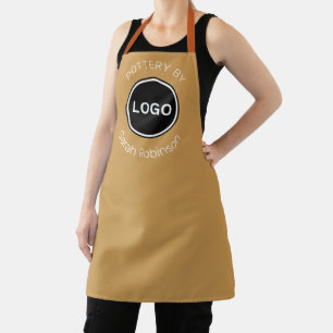Töpferei mit benutzerdefiniertem Logo und Namen Schürze