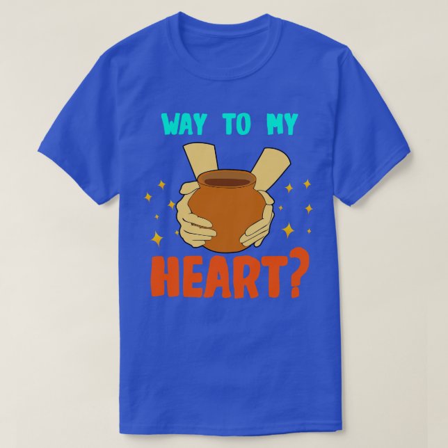 Töpferei zu meinem Herzen T-Shirt (Design vorne)
