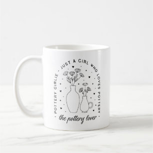 Töpferliebhaber-Mädchen-Ästhetik Kaffeetasse