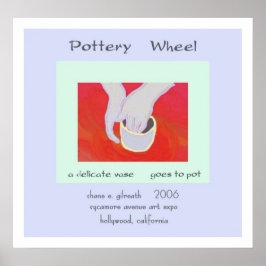 Töpferrad Haiku Art Print Poster