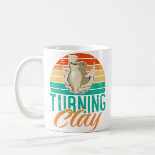 Töpferscheibe Keramik Kaffeetasse