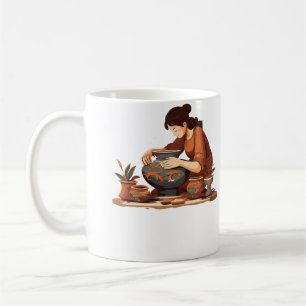 Töpferton Keramik Töpfer Künstler Kaffeetasse