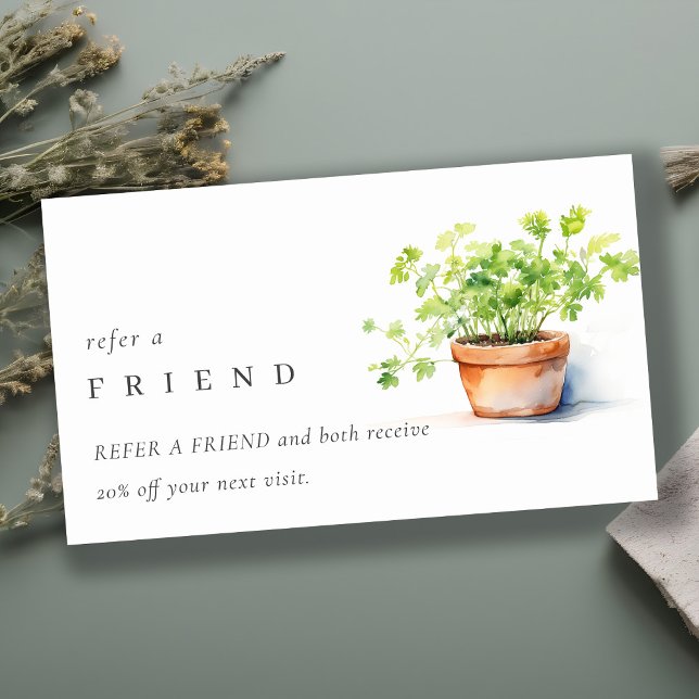 Topfkraut Parsley Koriander Verleihung eines Freun Visitenkarte (Von Creator hochgeladen)