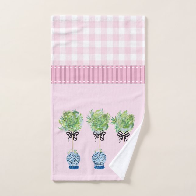 Topiary Blue und White Ginger Handtuch (Handtuch)