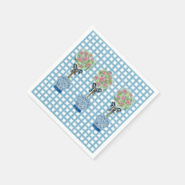 Topiary Blue und White Ginger Jar Serviette