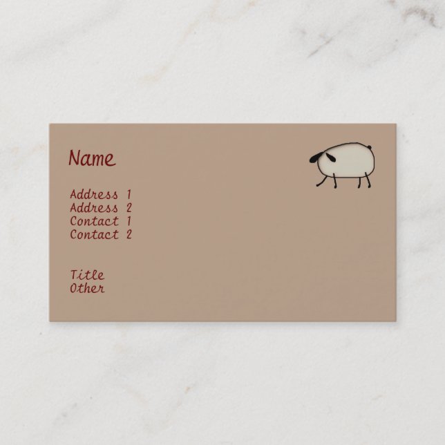 Topiary Business Card Visitenkarte (Vorderseite)