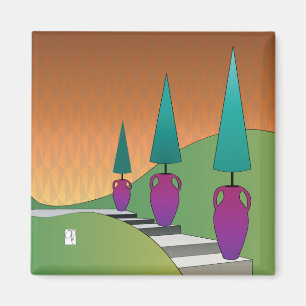 Topiary Cones Magnet