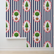 Topiary-Garten-Navy-Cabana-Streifen-Peel-&-Stick