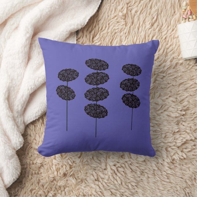 Topiary Trees Throw Pillow Kissen (Decke)