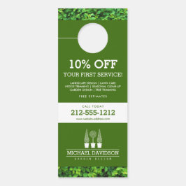 Topiary Trio Gardener Landscaping Green/White Türanhänger