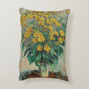 Topinamburblüten von Claude Monet Dekokissen
