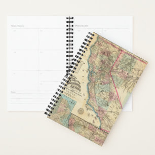 Topografische Eisenbahn und Landkreis-Karte, Kalif Planer