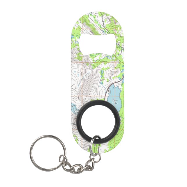 Topografische Karte Mini Flaschenöffner (Vorderseite)