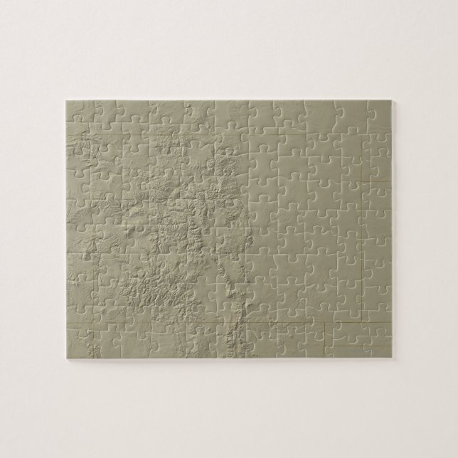 Topografische Karte von Colorado (Horizontal)