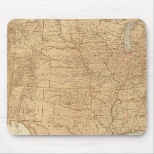 Topografische Merkmale der Vereinten Staaten Mousepad