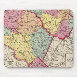 Topografischer Atlas der Landkreis 2 Mousepad