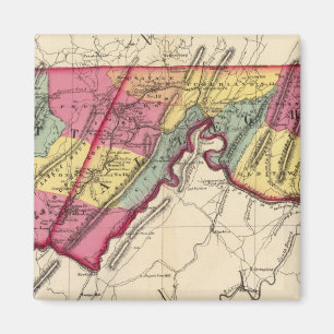Topografischer Atlas der Maryland-Landkreis Magnet