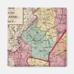 Topografischer Atlas der Maryland-Landkreis Magnet
