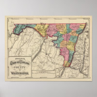 Topografischer Atlas des Landkreises Maryland