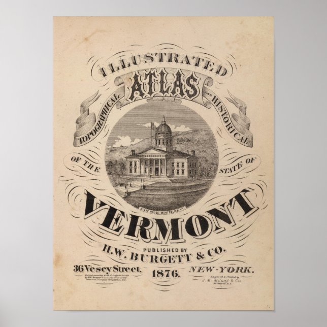 Topografischer Atlas Poster (Vorne)