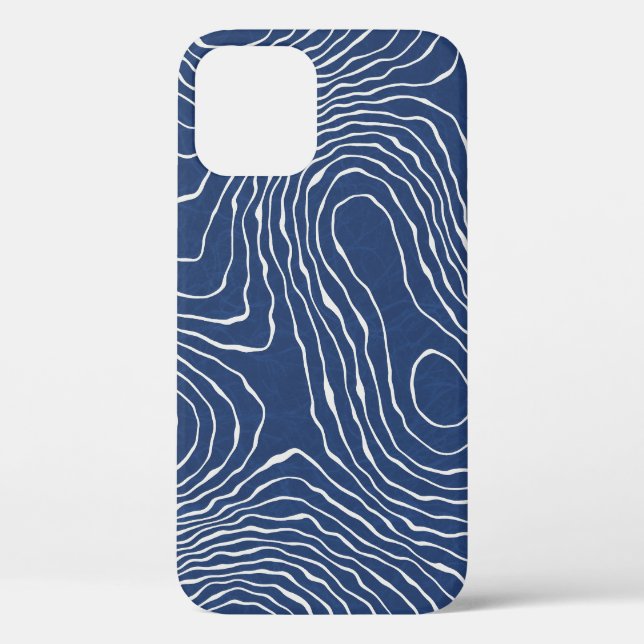 Topografischer Bio Druck der Erdlinie. Case-Mate iPhone Hülle (Rückseite)