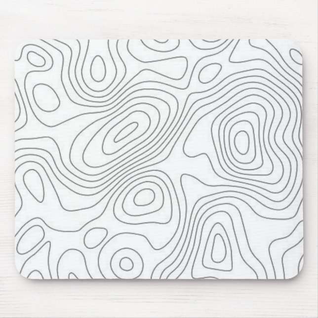 Topografisches Mauspad - Karte Topografie (Vorne)