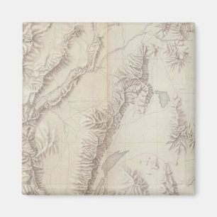 Topografisches Nevada Plateau Magnet