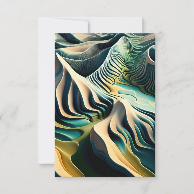 Topographic Currents Dankeskarte (Vorderseite)
