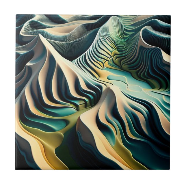 Topographic Currents Fliese (Vorderseite)