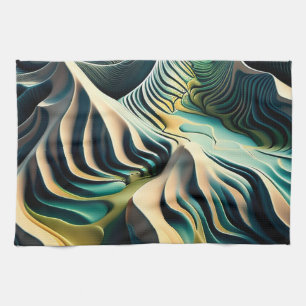 Topographic Currents Geschirrtuch