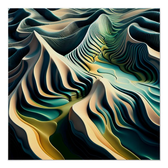 Topographic Currents Poster (Vorderseite)