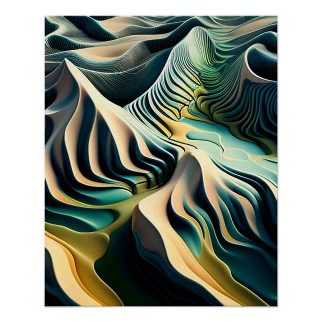 Topographic Currents Poster (Vorderseite)