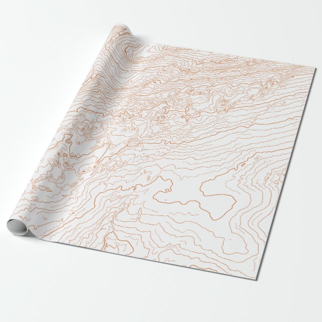 topographisch geschenkpapier (Ungerollt)
