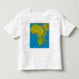 Topographische Ansicht von Afrika Kleinkind T-shirt