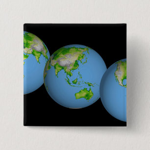 Topographische Ansichten der Welt Button