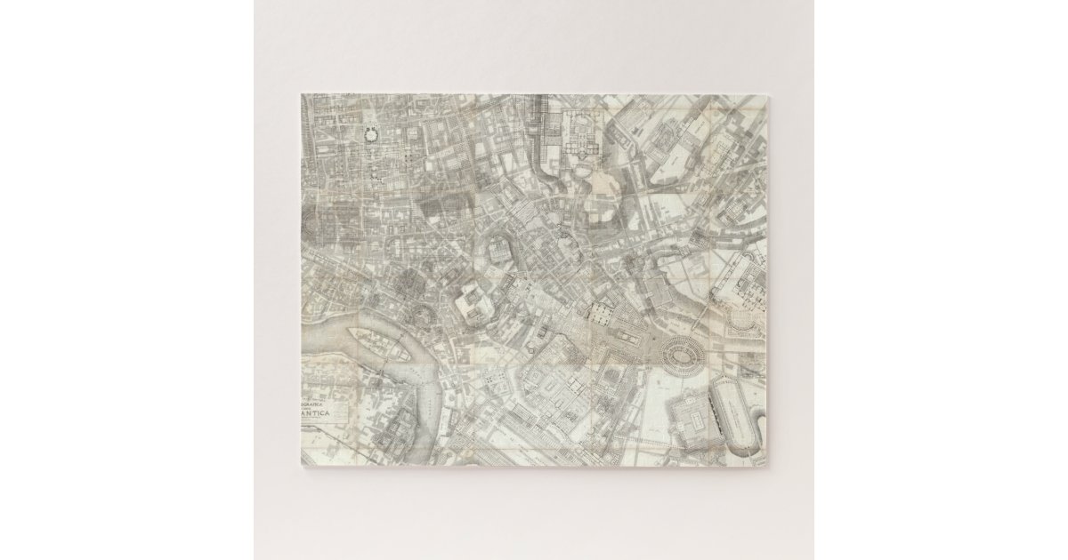 Topographische Karte Des Antiken Rom Italien Zazzle Ch