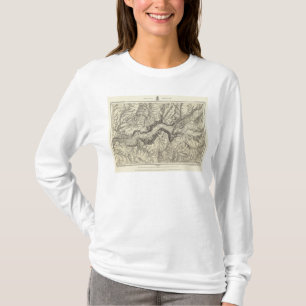 Topographische Karte des Yosemite-Tales T-Shirt