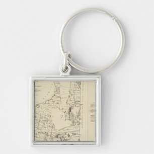 Topographische Karte Schlüsselanhänger