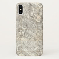 Topographische Karte von altem Rom, Italien