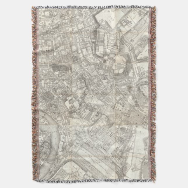 Topographische Karte von altem Rom, Italien Decke (Vorderseite Vertikal)