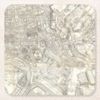 Topographische Karte von altem Rom, Italien