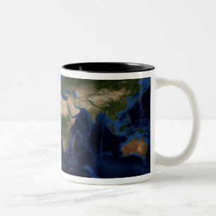 Topographische u. Tiefenschattierung der vollen Zweifarbige Tasse
