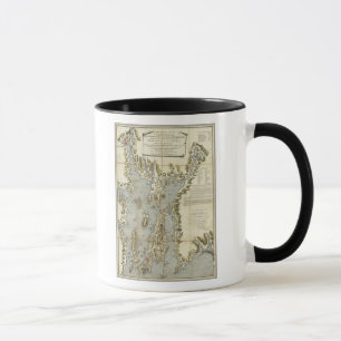 Topographische Übersicht über die Bucht von Narr Tasse