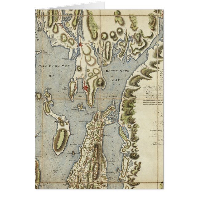 Topographische Übersicht über die Bucht von Narrag (Vorne)