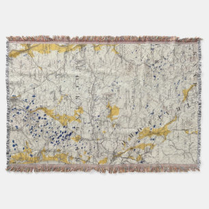 Topographische und Glazial- Karte des New Decke