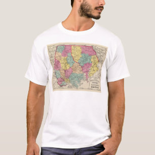 Topographischer Atlas von Maryland-Landkreisen 3 T-Shirt