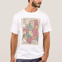 Topographischer Atlas von Maryland-Landkreisen