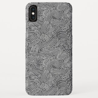 Topographischer | Holzkohle | iPhone XS maximaler Case-Mate iPhone Hülle