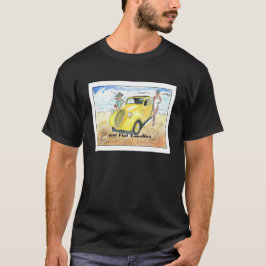 Topolino Fiat 1937 Wasserfarbe in Italien gemacht. T-Shirt
